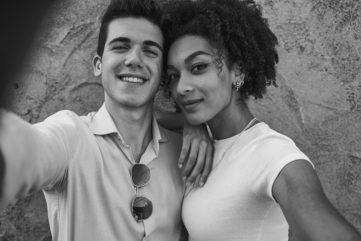 Couple Taking a Selfie